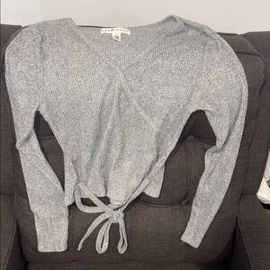 Eye Candy Heather Gray Knit Sweater